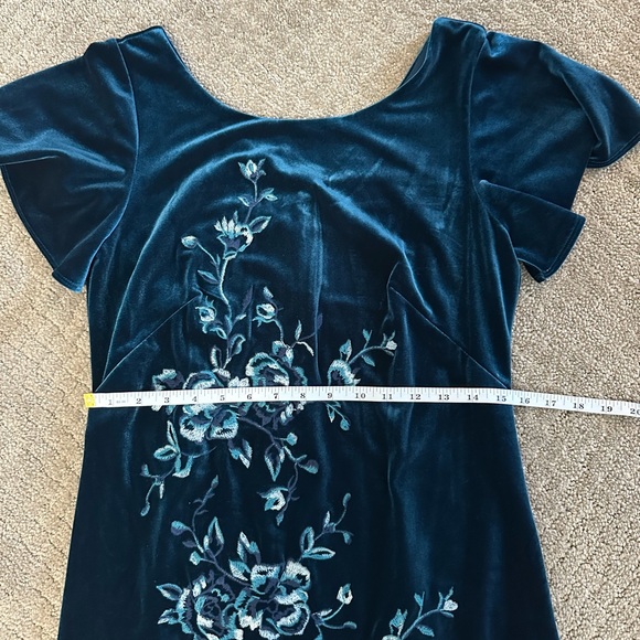 White House Black Market Blue Sheath Midi Dress size small - Picture 4 of 6